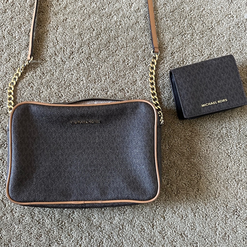 Michael Kors purse and wallet
